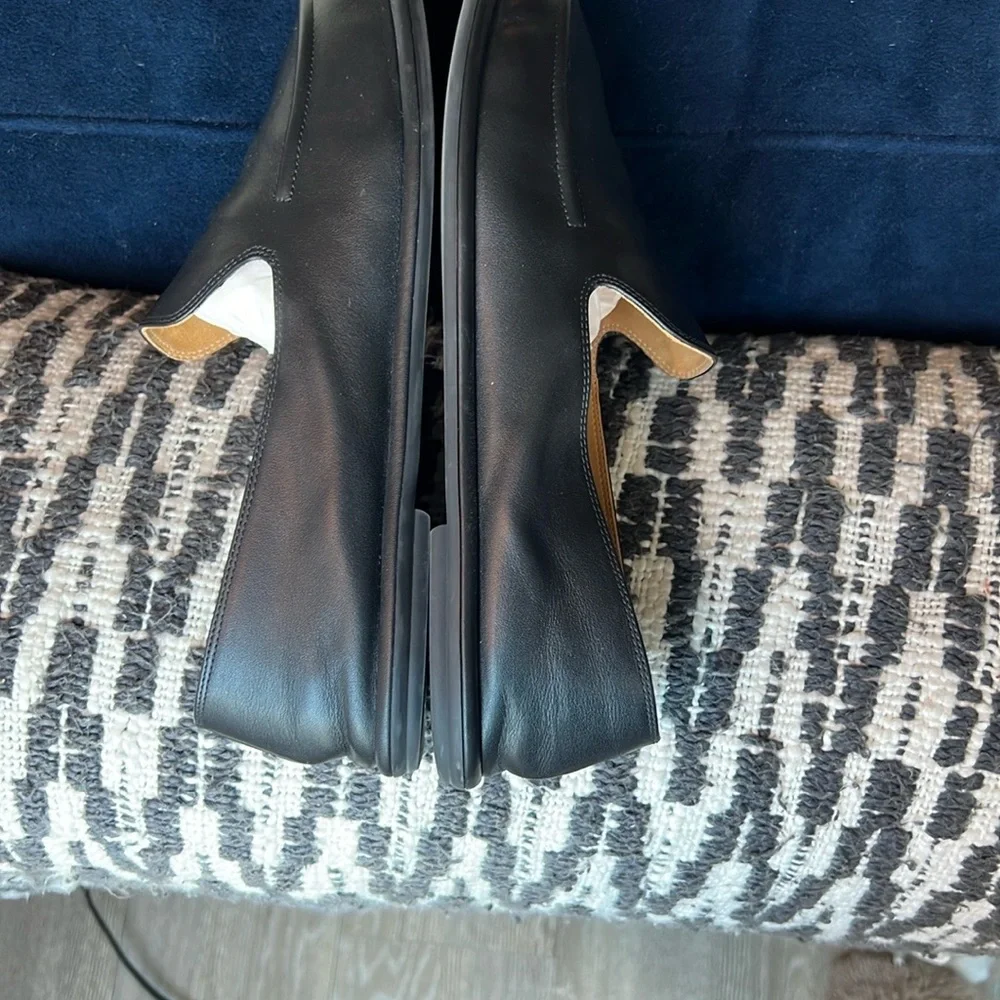 THE ROW Canal Leather Slip-On Loafers - Picture 8 of 10